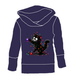 Hoodies/chandails Chat mignon guirlande (marine)