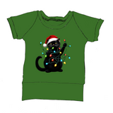 Hoodies/chandails Chat grognon guirlande (vert)