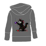 Hoodies/chandails Chat mignon guirlande (charcoal)