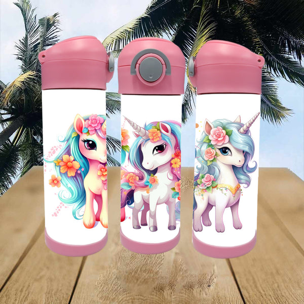 Bouteille 12oz licorne trio pret-à-partir