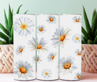 Tumbler 20 oz marguerite 3D pré-commande (1-2 semaines)