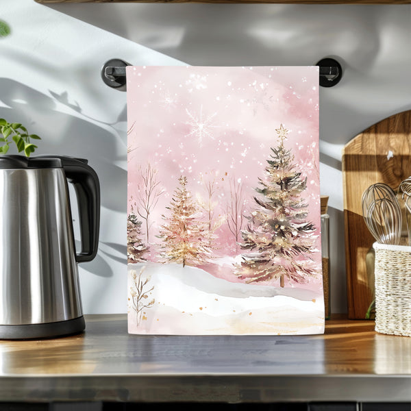 Serviettes à main journée enneigée (PRÉ-COMMANDE)