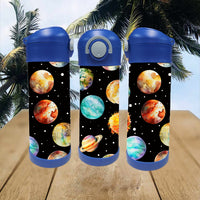 Bouteille 12oz planètes pret-à-partir (leger defaut)