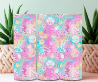 Tumbler 20 oz princesses et champignons prêt-à-partir