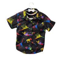 Chemise dino néon