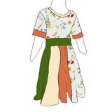 Robe évolutive scrappy Douces fleurs beiges