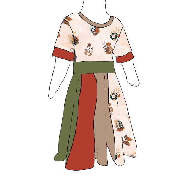 Robe évolutive scrappy "boho"