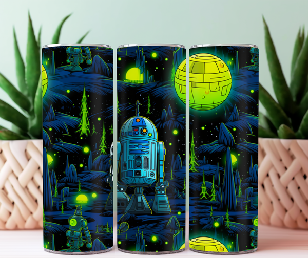Tumbler 20 oz robot de l'espace pré-commande (1-2 semaines)