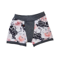 Boxer 3 ans tracteurs fleuris