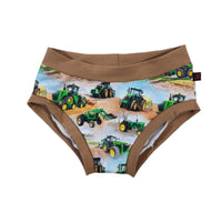 Bobette 7 ans tracteurs verts
