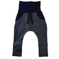 Jogger jeans marine avec poches cheville en jeans