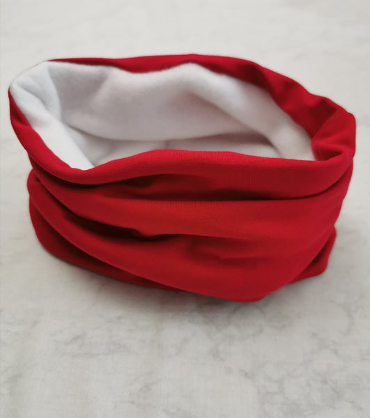 Cache-cou rouge doublé en polar