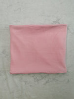 Cache-cou doublé en polar rose pâle