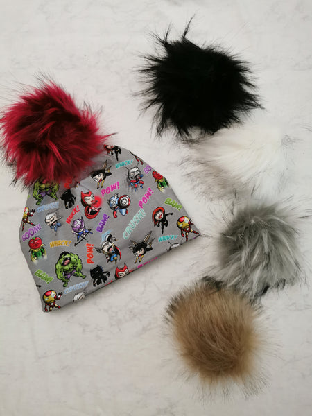 Tuque héros et héroines , *pompons vendus séparément*