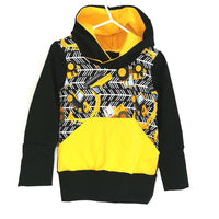 Hoodies évolutif tracteur et chevrons 6-9 ans