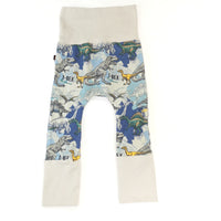 Pantalon coupe droite T-rex et ses amis, bleu