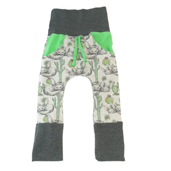 Pantalon coupe droite Fenec et cactus