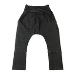 Jeans noir taille élastique coupe jogger avec poches