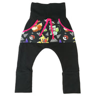 Pantalon jogger bandes FUSHIA