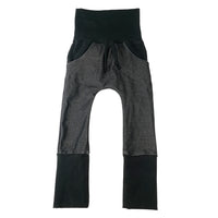 Jeans noir coupe droite avec poches