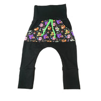 Pantalon jogger mini monstre et leur avion, noir