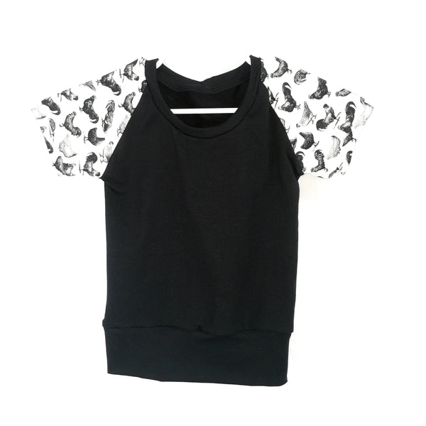 t-shirt poule 6-9 ans