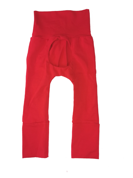 Pantalon hublot rouge pompier