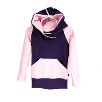 Hoodies évolutif FT mauve et rose 6-9 ans