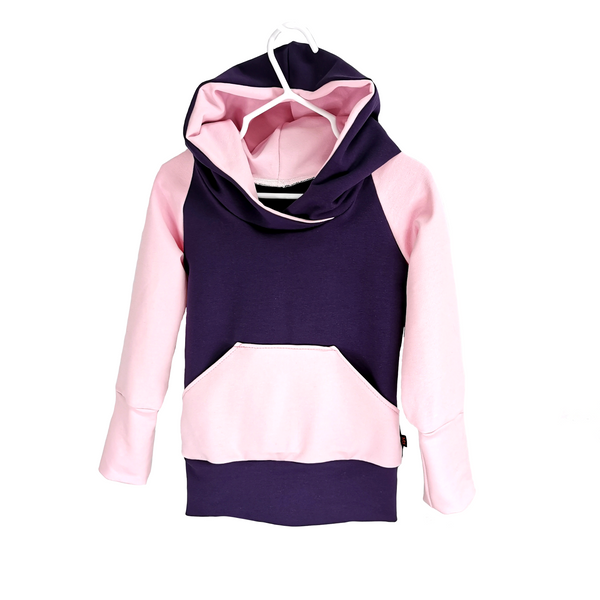 Hoodies évolutif FT mauve et rose 6-9 ans