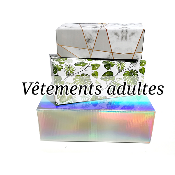 Boite cadeau vêtements adultes