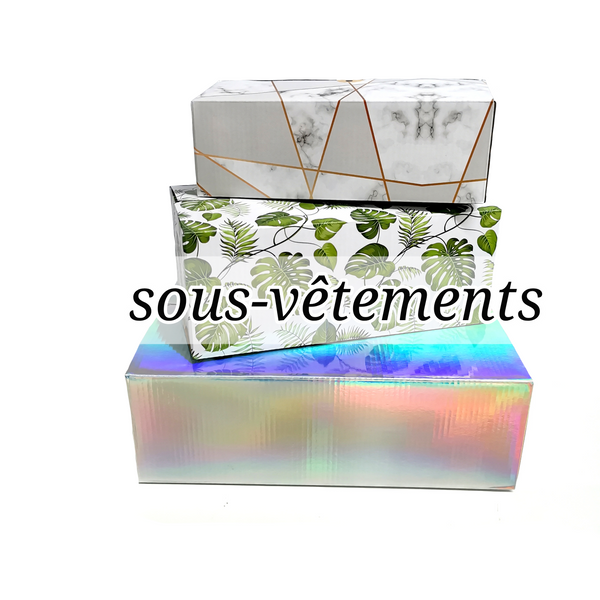 Boite cadeau sous-vêtements (inscrire la/les grandeur(s) en note)
