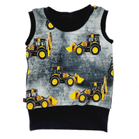 Camisole tracteurs bétons 6-9 ans