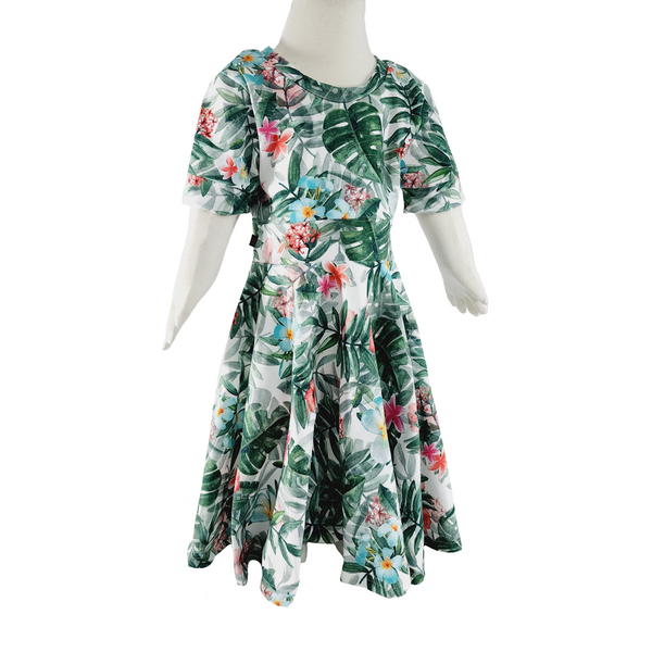 Robe fleurs tropicales