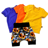 Short, culotte courte demi-taille tournesol