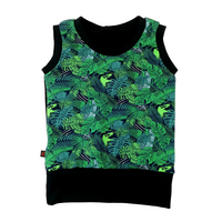 camisole évolutive dino dans la jungle