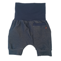 Short, culotte courte jeans extensible marine