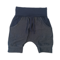 Short, culotte courte jeans extensible marine