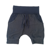 Short, culotte courte jeans extensible marine