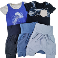 Short, culotte courte jeans extensible bleu pâle