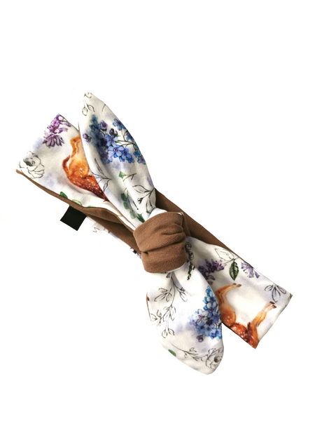 Bandeau nœud chevreuils et fleurs