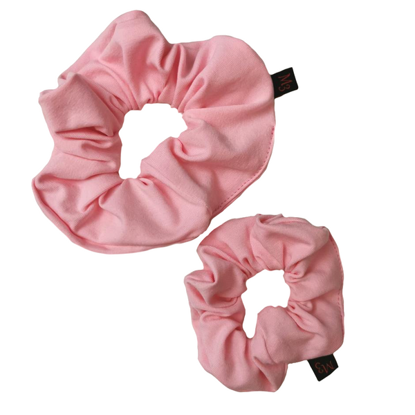 Elastique choux rose pale