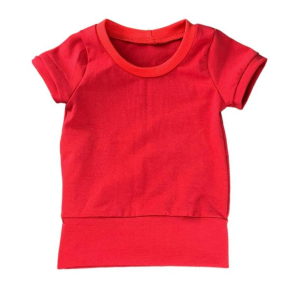t-shirt rouge pompier 6-9 ans