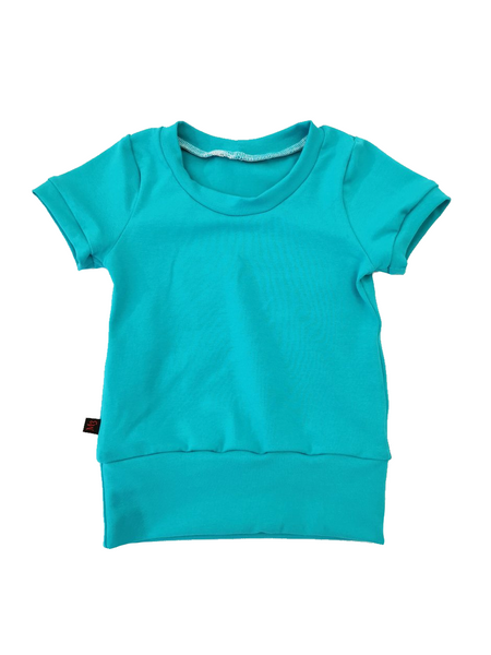 t-shirt tuquoise/bleu ciel 6-9 ans