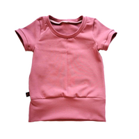 t-shirt vieux rose 6-9 ans