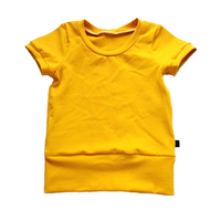 T-shirt évolutif moutarde claire