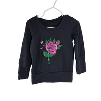 chandail évolutif rose et papillons