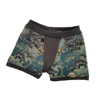Boxer 6 ans T-rex et ses amis, vert