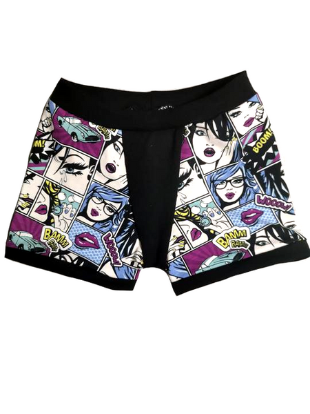 Boxer 7 ans BD mauve