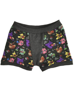 Boxer 8 ans mini monstre et avion, noir