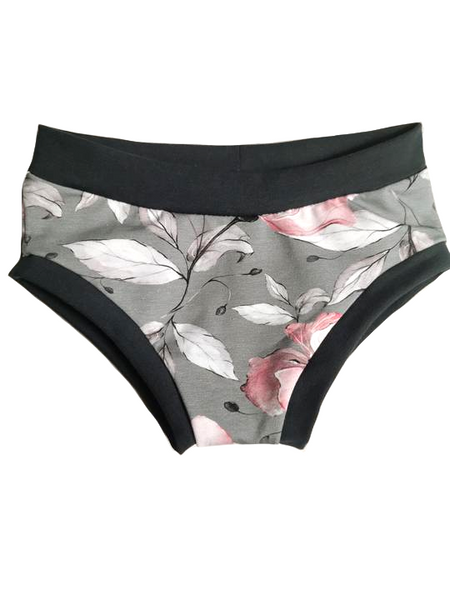 Bobette 10 ans douces fleurs sur fond gris